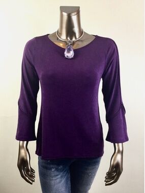 *NEW CLOSING-SALE CHICO'S TRAVELER BELL SLV TUNIC TOP SIZE 3P ( PETITE-X )